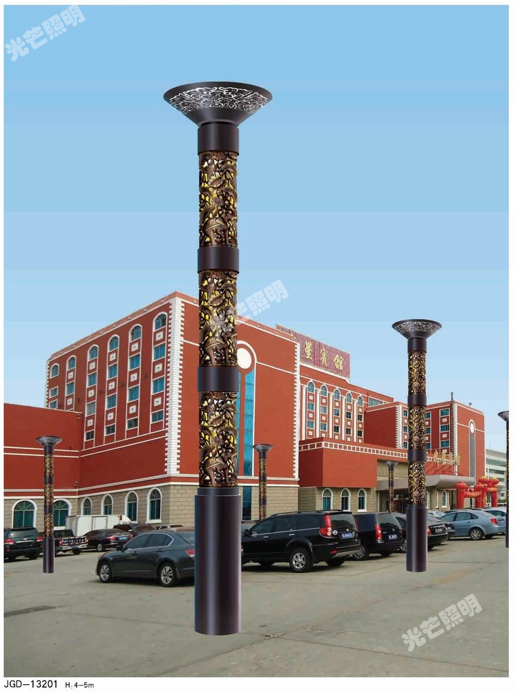 甘肅圓柱景觀燈